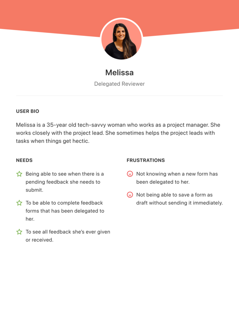 User persona - Delegated Reviewer