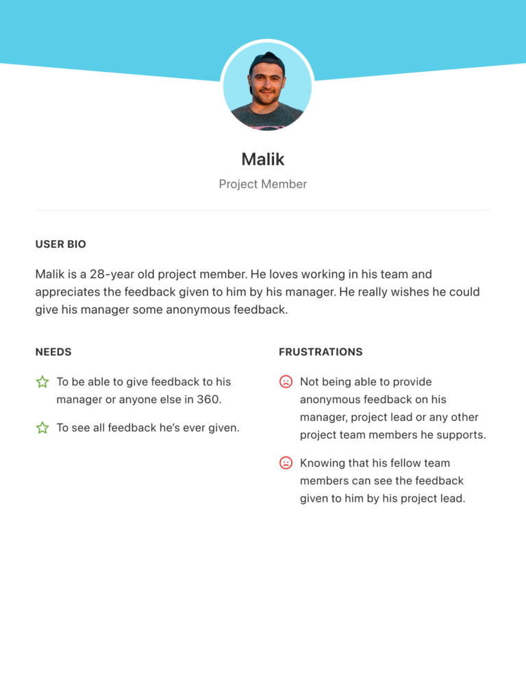 User persona - Project Members